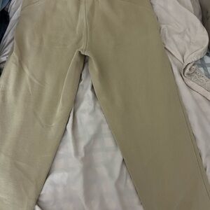 Tan lululemon sweat pants size 2